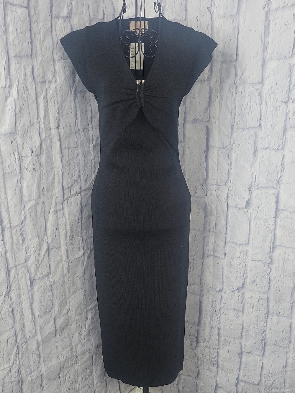 Ciebon NWT Black Bodycon Medium Cutout Twist Front Cocktail Dress Medium